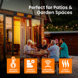 Load image into Gallery viewer, 2500W Wi-Fi Infrared Patio Heater – Low Glare, Remote Control, IP65 | KMH-25R9