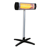 Load image into Gallery viewer, KMH-2500R 2.5KW Free Standing Infrared Heater with black and silver casing against a white background